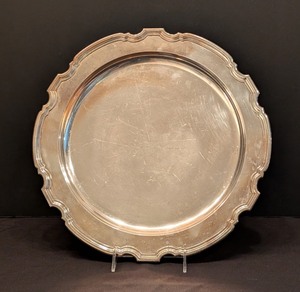 lot 6 image: LL - Vintage Tiffany & Co Sterling Silver Platter