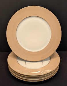 lot 23 image: LL - Set of 5 Jean Louis Coquet Limoges Damas Charger Plates 12.5 Inch