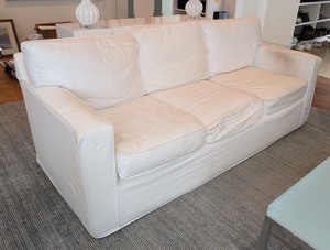 lot 102 image: ML - Mitchell Gold and Bob Williams for Pottery Barn Sofa