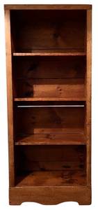 lot 55H image: LL - Vintage Solid Wood Bookshelf