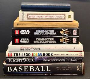 lot 68H image: LL - Collection of 9 Books Including LEGO, Star Wars, and Illustrated Baseball History