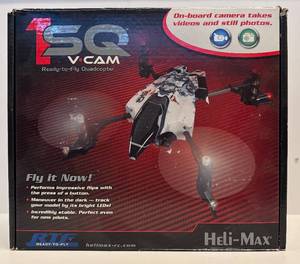 lot 75H image: LL - Heli-Max 1SQ V-Cam Ready-to-Fly Quadcopter Drone with Controller and Accessories