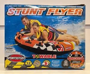 lot 76H image: LL - SPORTSSTUFF Stunt Flyer Towable Inflatable Water Tube 70 Inch Deck
