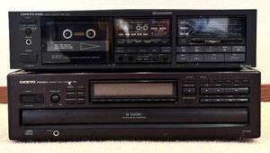 lot 128H image: LL - Onkyo Integra TA-2058 Cassette Deck and DX-C606 6-Disc Changer Stereo Components