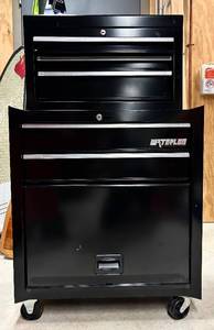 lot 143H image: LL - 5 Drawer Black Tool Center ML-305BK with Assorted Hand Tools