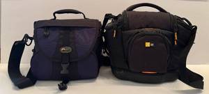 lot 150H image: LL - Set of 2 Camera Shoulder Bags - Lowepro and Case Logic