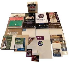 lot 152H image: LL - Large Collection of Art Boards and Specialty Paper Assortment