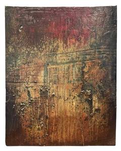 lot 174H image: LL - Original Abstract Mixed Media Artwork on Panel