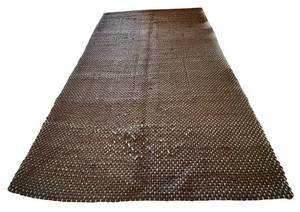 lot 206H image: LL - Blu Dot Brown Woven Area Rug 112in x 72in