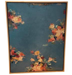 lot 15D image: Suzanne Nicoll Framed Abstract Oil Painting