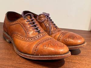 lot 25D image: Allen Edmonds Strand Brown Leather Oxford Dress Shoes 10D