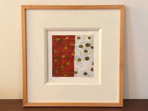 lot 27DD image: Framed Abstract Mixed Media Artwork
