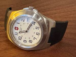 lot 38D image: Victorinox Swiss Army Wristwatch Stainless Steel Case No Band