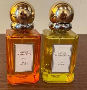 lot 47DD image: Partial Lot 2 Antica Farmacista Fragrance Bottles Sun Kissed & Happy Hour