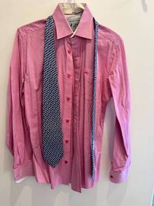 lot 57D image: Vineyard Vines Marthas Vineyard Tie with Nautical Buoy Pattern and Long Sleeved Shirt