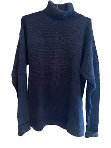 lot 65D image: S.N.S. Herning Navy Wool Sweater XL Knitted in Denmark