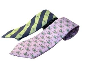 lot 82D image: Set of 2 Vineyard Vines Custom Collection Silk Ties