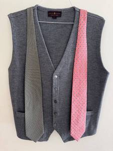 lot 91D image: Robert Talbott Merino Wool Vest with Armani Collezioni and Breuer Silk Ties