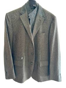 lot 99D image: Corneliani ID Milestones Paddock Wool Cashmere Blazer Size 56R Made in Italy