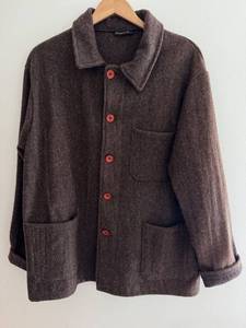 lot 101D image: Le Laboureur French Wool Work Jacket, Brown