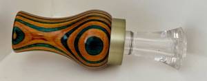 lot 109D image: Handcrafted Wooden Duck Call with Acrylic Mouthpiece