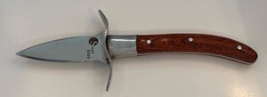 lot 110D image: Simply Eezy 7 Inch Fixed Blade Knife with Wood Handle