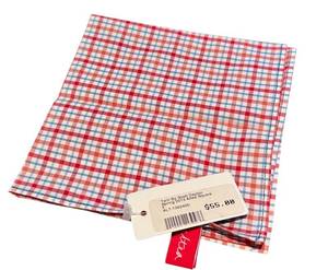 lot 120D image: Altea Square Plaid Twill Handkerchief by Scott Dayton Spring 2013