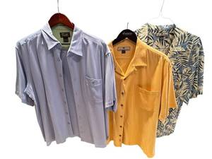 lot 123D image: Set of 3 Mens Size L Silk Button-Up Shirts - Tommy Bahama & Twill