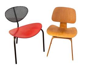 lot 131D image: Vitra Design Museum Miniatures Collection Chairs, Set of 2
