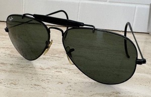 lot 143D image: Ray-Ban Aviator Shooter Sunglasses with G15 Lenses