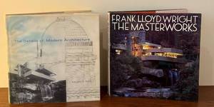 lot 146D image: Set of 2 Architecture Books Frank Lloyd Wright The Masterworks & The Details of Modern Architecture