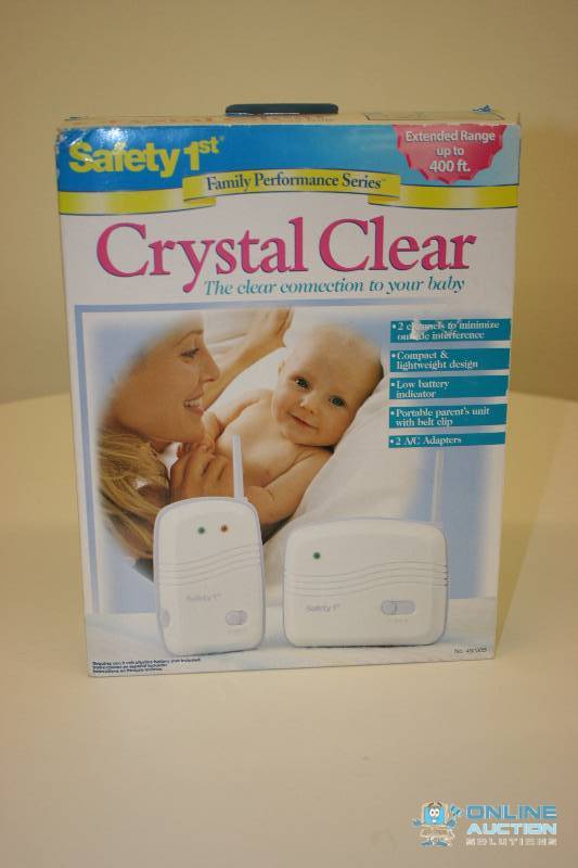 lot 202 image: Safety 1st Crystal Clear Baby Monitor 2 Way 400 ft. Range.
