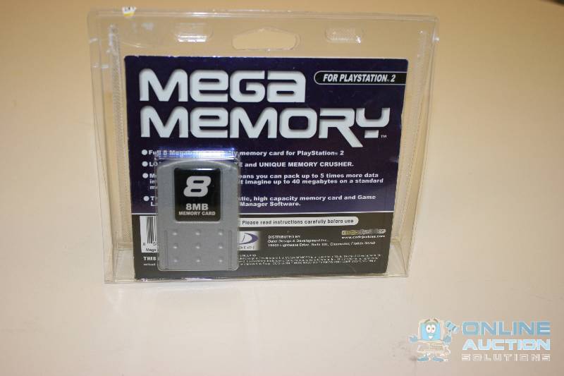 lot 228 image: Mega Memory 8 MB Memory Card For Playstation 2.