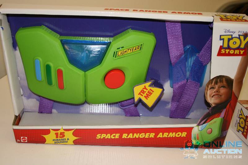 lot 231 image: Buzz Lightyear Space Ranger Armor 15 Phrases & Sounds PixarDisney.