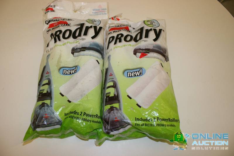 lot 234 image: Bissell Prodry Power Roller Packs 2 perPack Fits All Bissell Pro Dry Models.