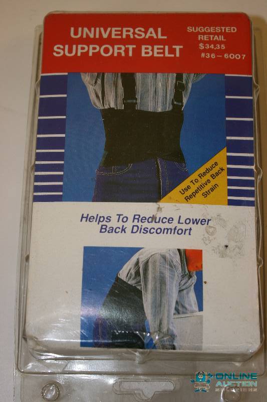 lot 235 image: Universal Support Belt Helps Reduce Back Discomfort Large 38.