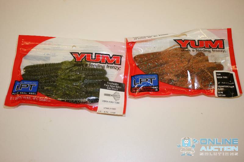 lot 242 image: Lot of (2) Yum Fishing Bait.