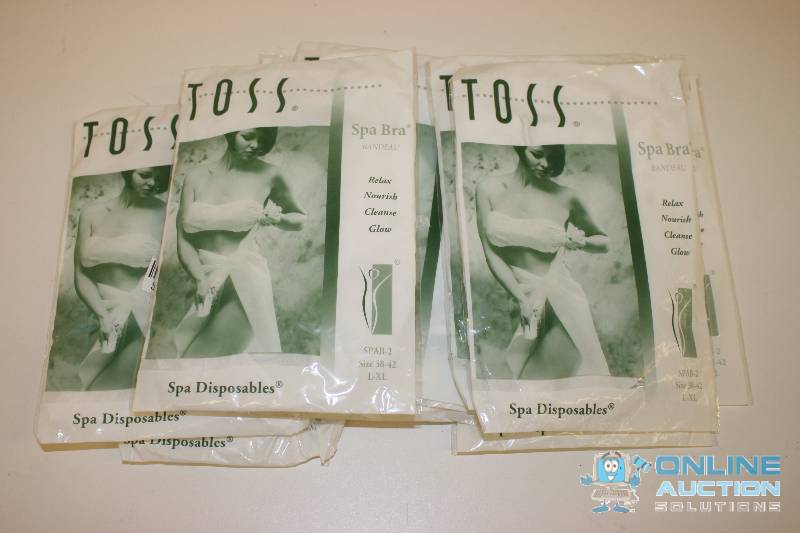 lot 246 image: Lot of (10) Toss-Away Spa Bras.