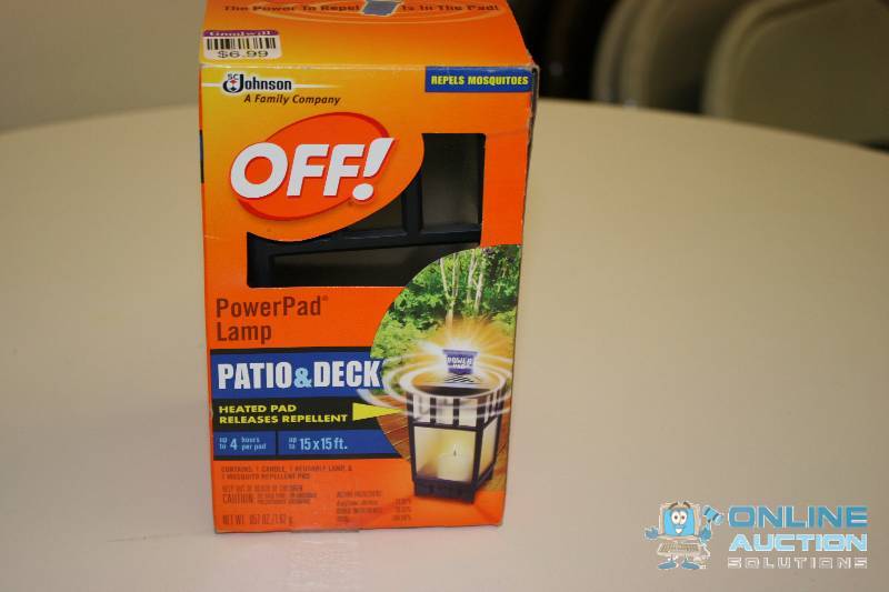lot 264 image: Off Power Pad Lamp Patio & Deck Heated Pad Releases Repellent.