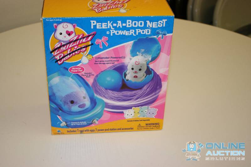 lot 276 image: Zhu Zhu Baby Peek-A-Boo Nest & Power Pod.