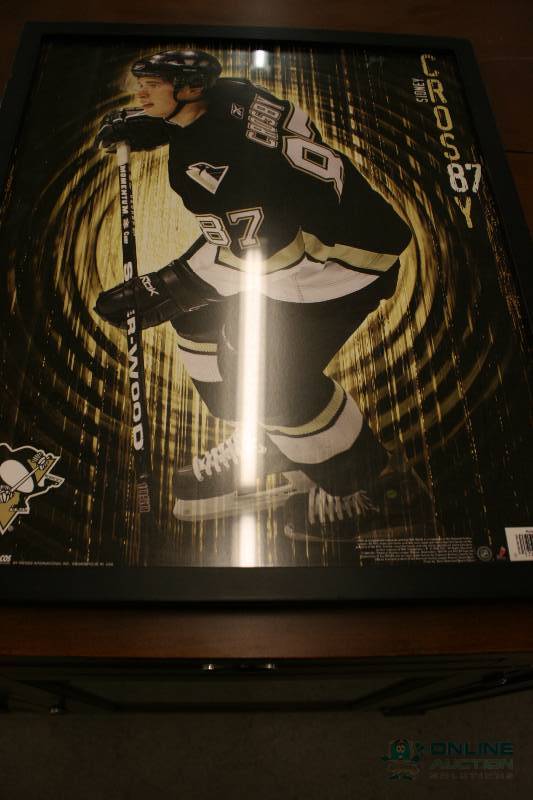 lot 293 image: Sidney Crosby Framed Poster NHL.