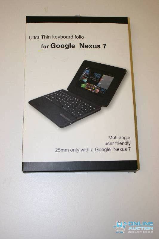 lot 306 image: Ultra Thin Keyboard Folio For Google Nexus.