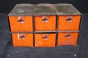 lot 397 image: Metal Storage Boxes - Dorman Star Washer Co.