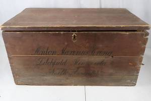 lot 425 image: Travel Trunk - Anton Magnus Kring, Litchfield MN