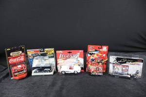 lot 37 image: Diecast Collectibles Lot - Coca-Cola Matchbox & Hot Wheels Legends & Mopar Dragsters