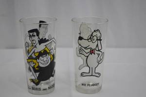 lot 104 image: Drinking Glasses - Boris & Natasha & Mr. Peabody - 1975 Collector Series