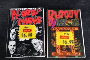 lot 73 image: Shel-Tone Bloody Visions Mass Murderers Trading Cards - 1994 Printings