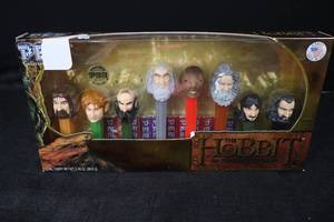 lot 85 image: PEZ The Hobbit Dispenser Set - An Unexpected Journey - Original Box