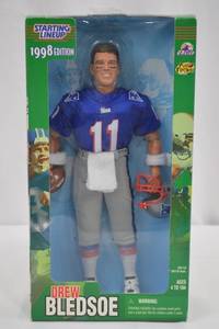 lot 115 image: Starting Lineup Drew Bledsoe 1998 Edition Action Figure