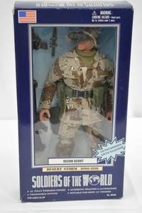 lot 133 image: Soldiers of the World Recon Scout Desert Storm 1990-1991 12-Inch Figure